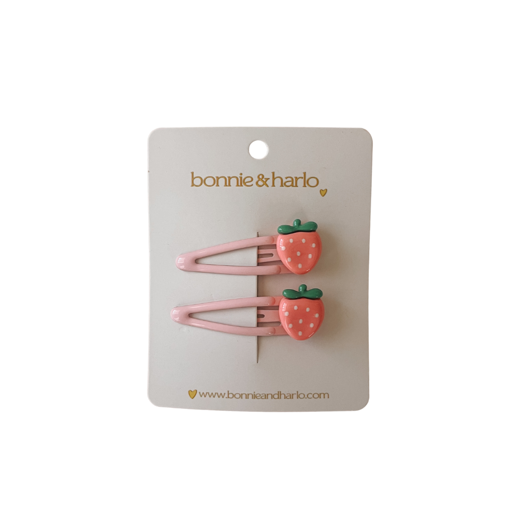 Snap Clips | Strawberry Dark Pink