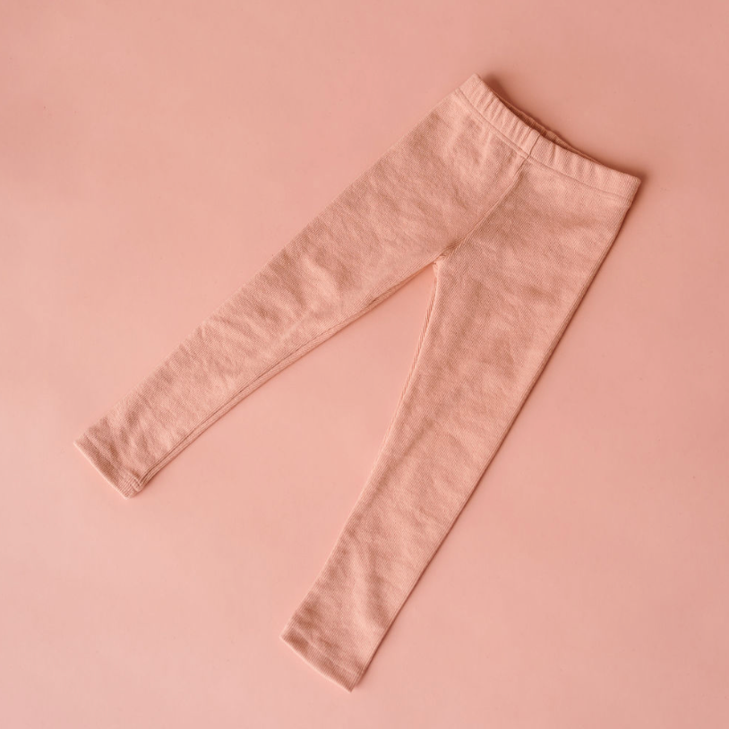 Rib Leggings | Pink