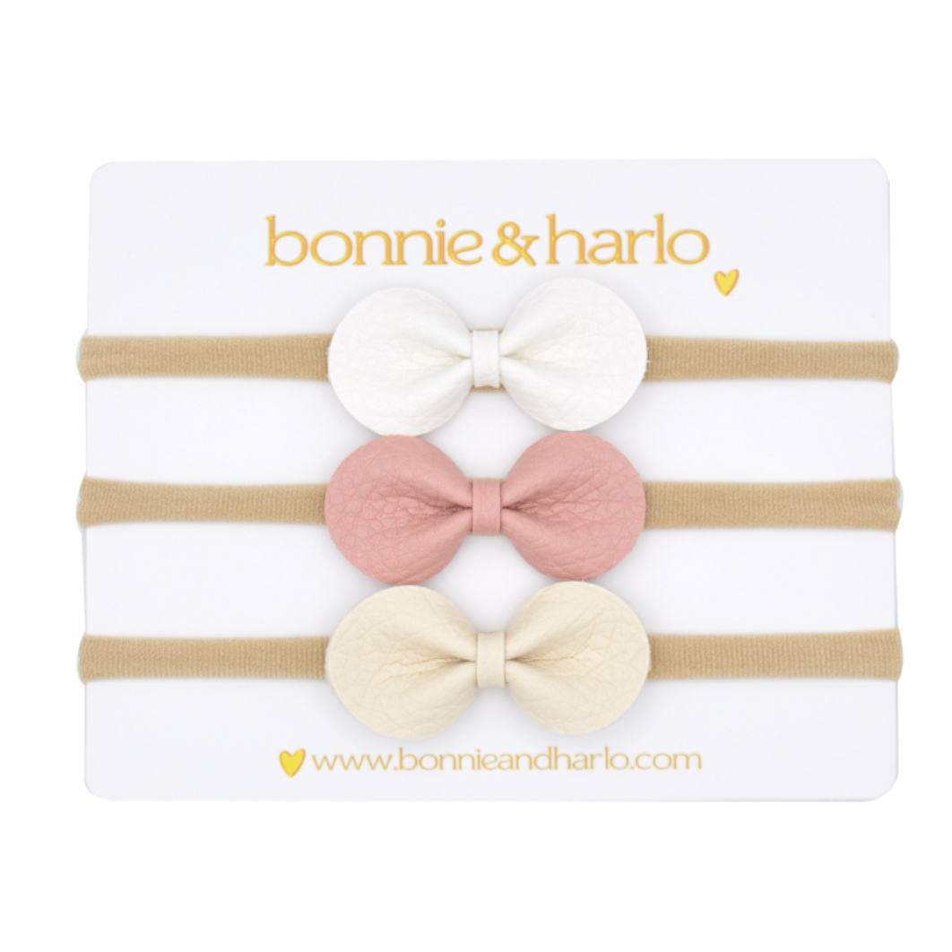 Round Bow Headband | 3 pack