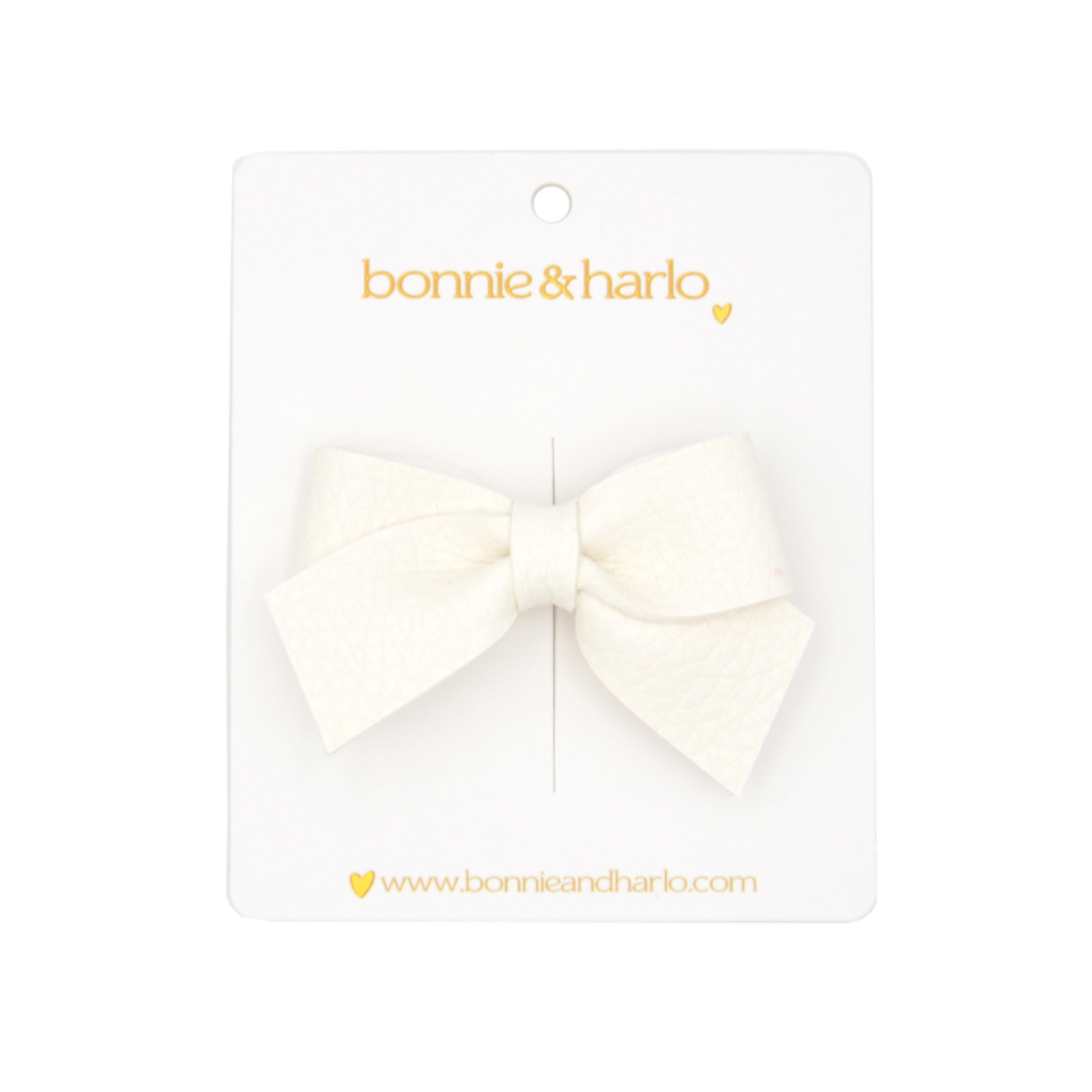 Bow Clip | White